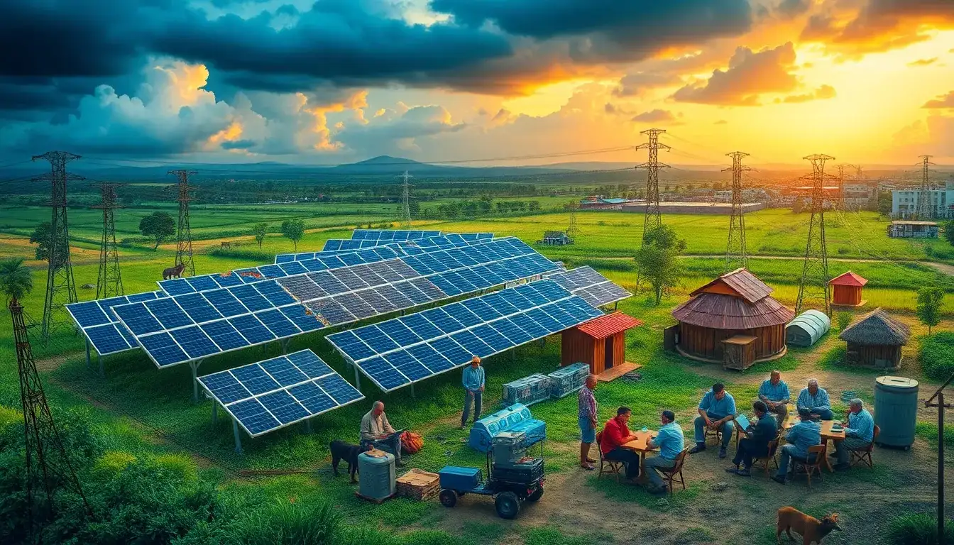 What are the main challenges in implementing solar microgrids