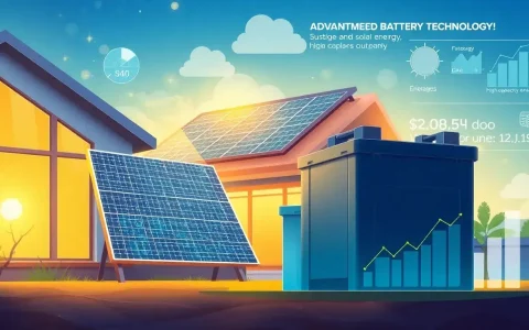 How do advancements in battery technology impact the overall cost of solar energy systems