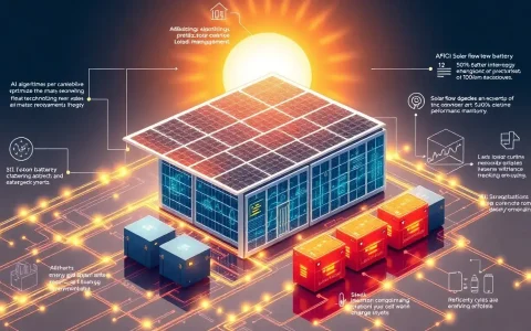 How does the integration of AI optimize the performance of solar batteries