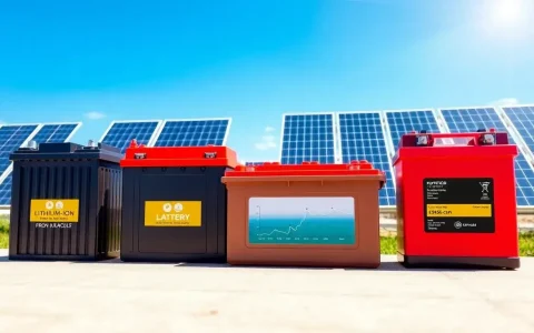What are the most effective battery types for solar energy storage