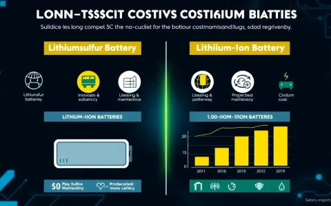 How does the cost of lithium-sulfur batteries compare to lithium-ion batteries in the long run