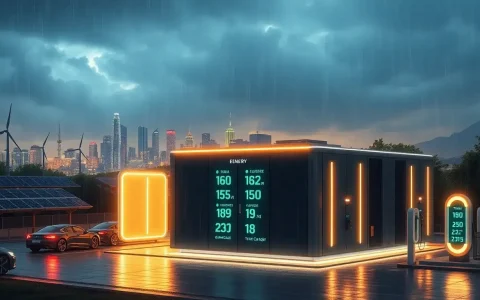 How do smart batteries handle energy storage during nighttime or cloudy weather