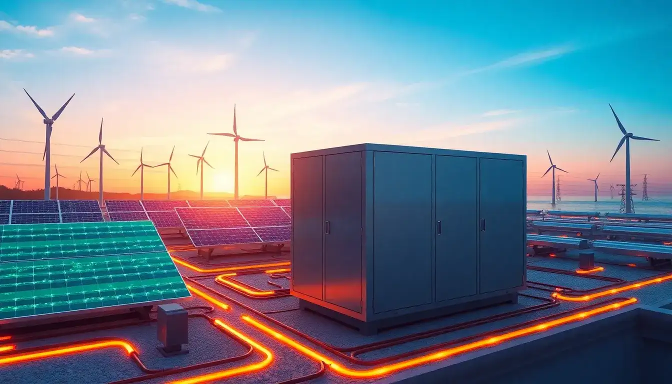 How does battery storage contribute to grid stability with renewable energy sources