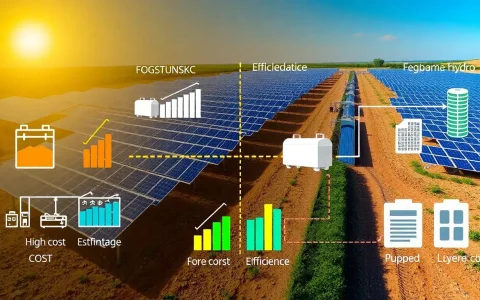 How does the cost of energy storage impact the overall efficiency of solar power systems