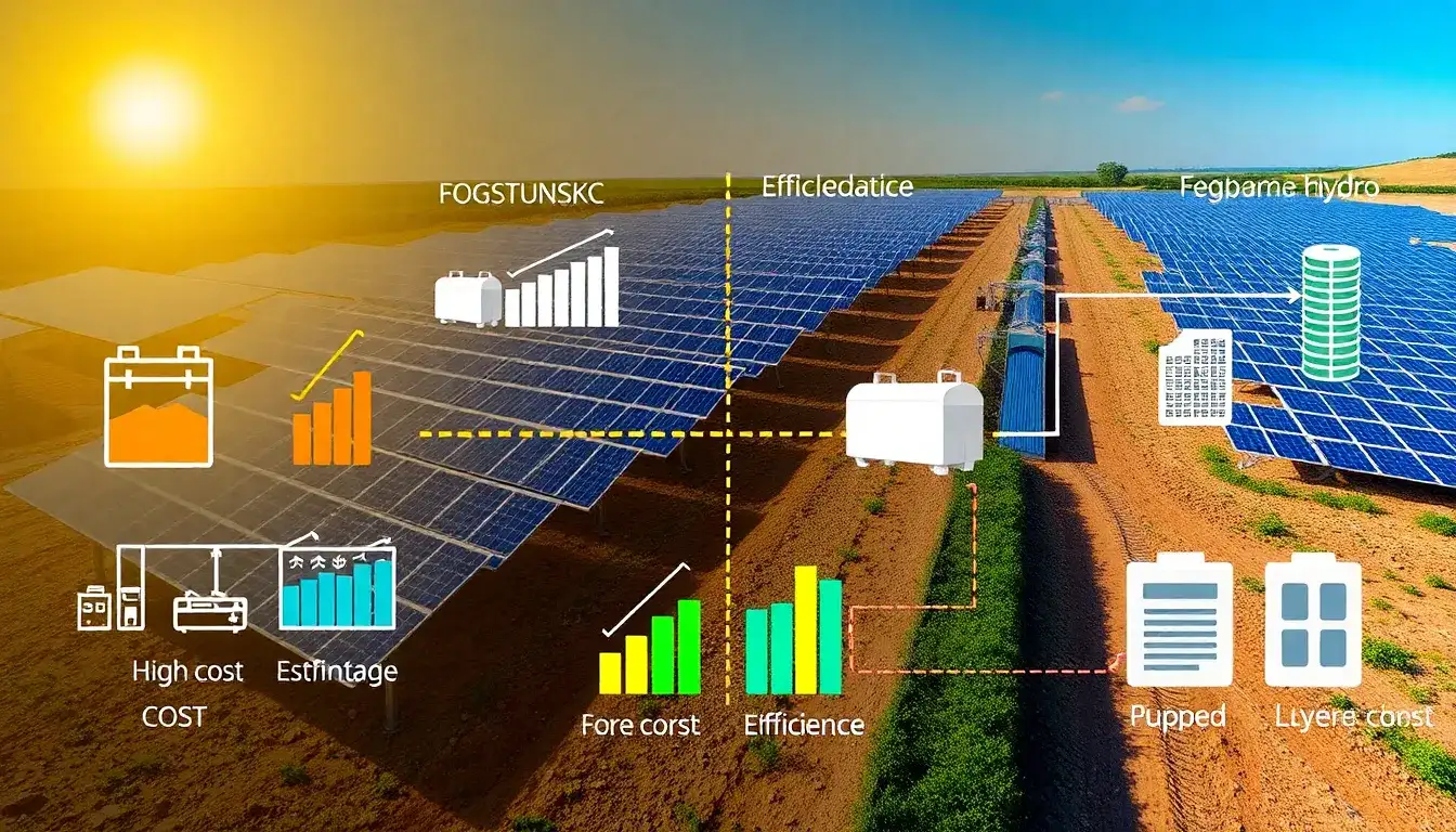 How does the cost of energy storage impact the overall efficiency of solar power systems