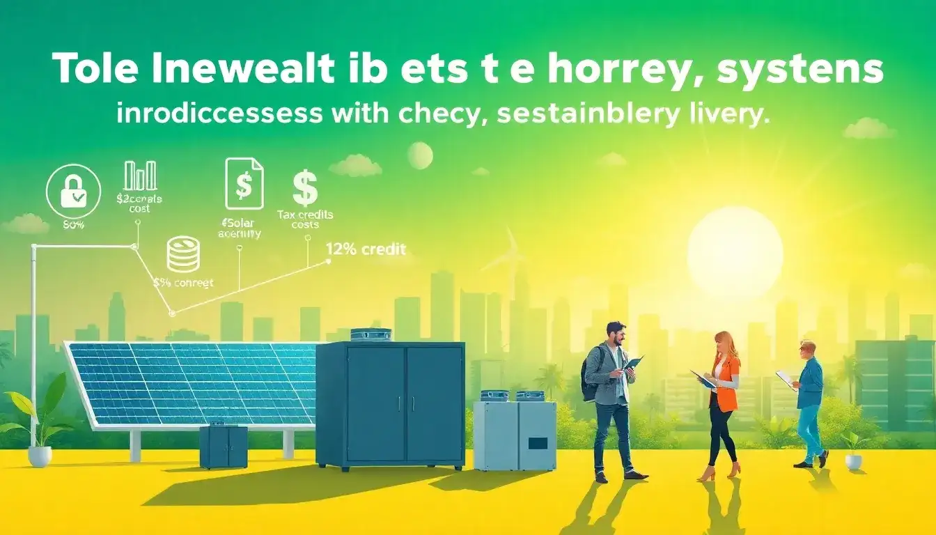 How do tax credits impact the overall cost of solar battery systems