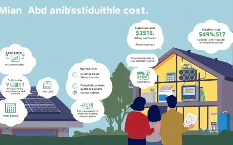 What are the additional costs associated with installing a solar battery system