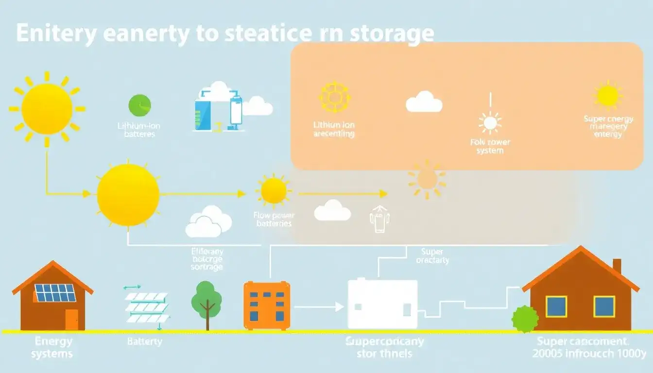 How does the efficiency of energy storage systems affect the reliability of solar power systems