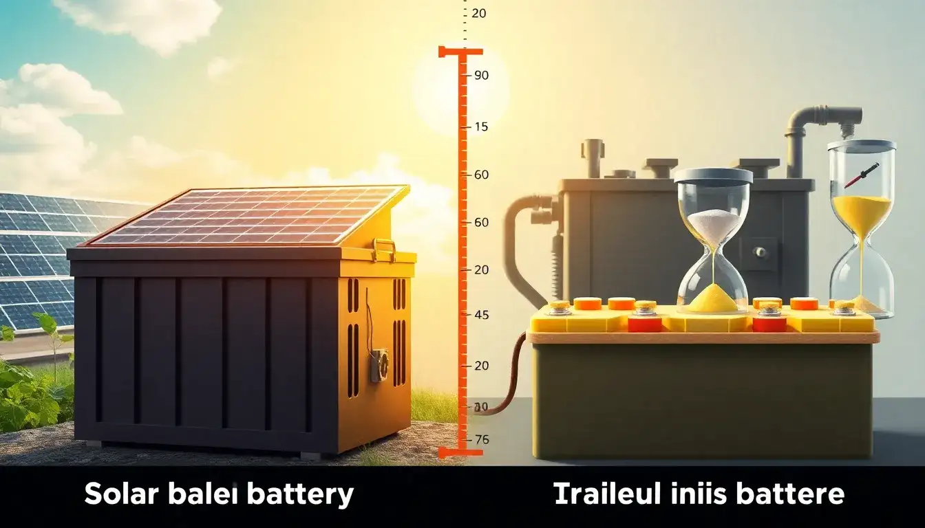 How does the lifespan of solar batteries compare to traditional energy storage solutions