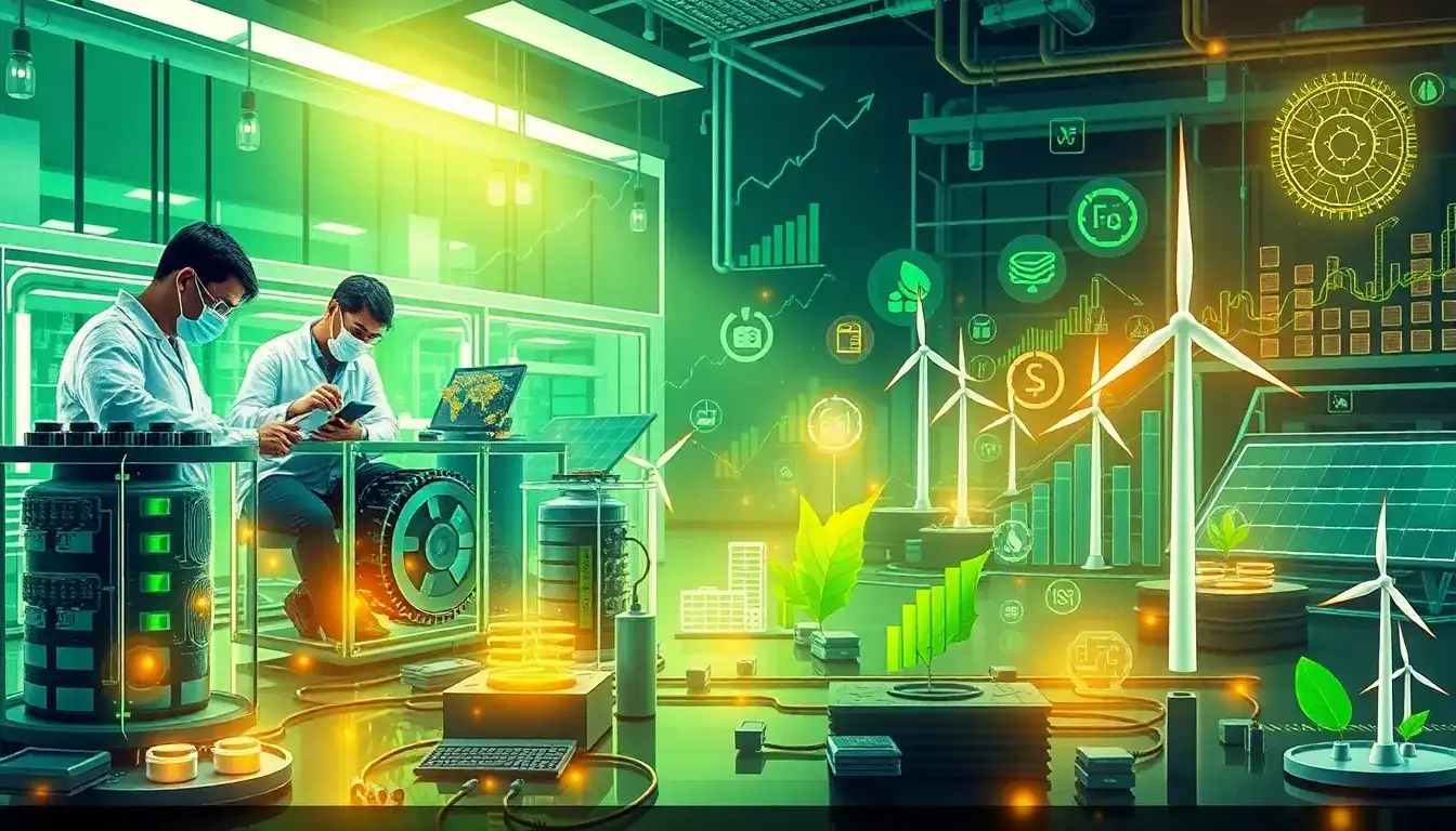 What are the main factors driving the cost reductions in energy storage