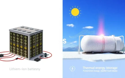 What are the main advantages of thermal energy storage over lithium-ion batteries