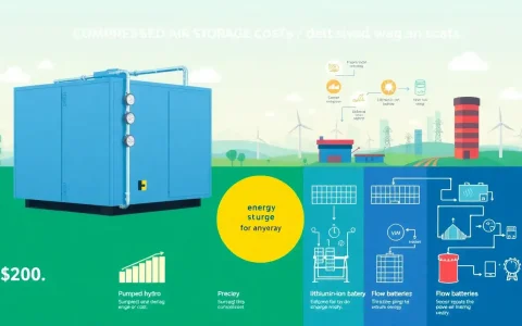How does the cost of compressed air storage compare to other long-duration energy storage technologies