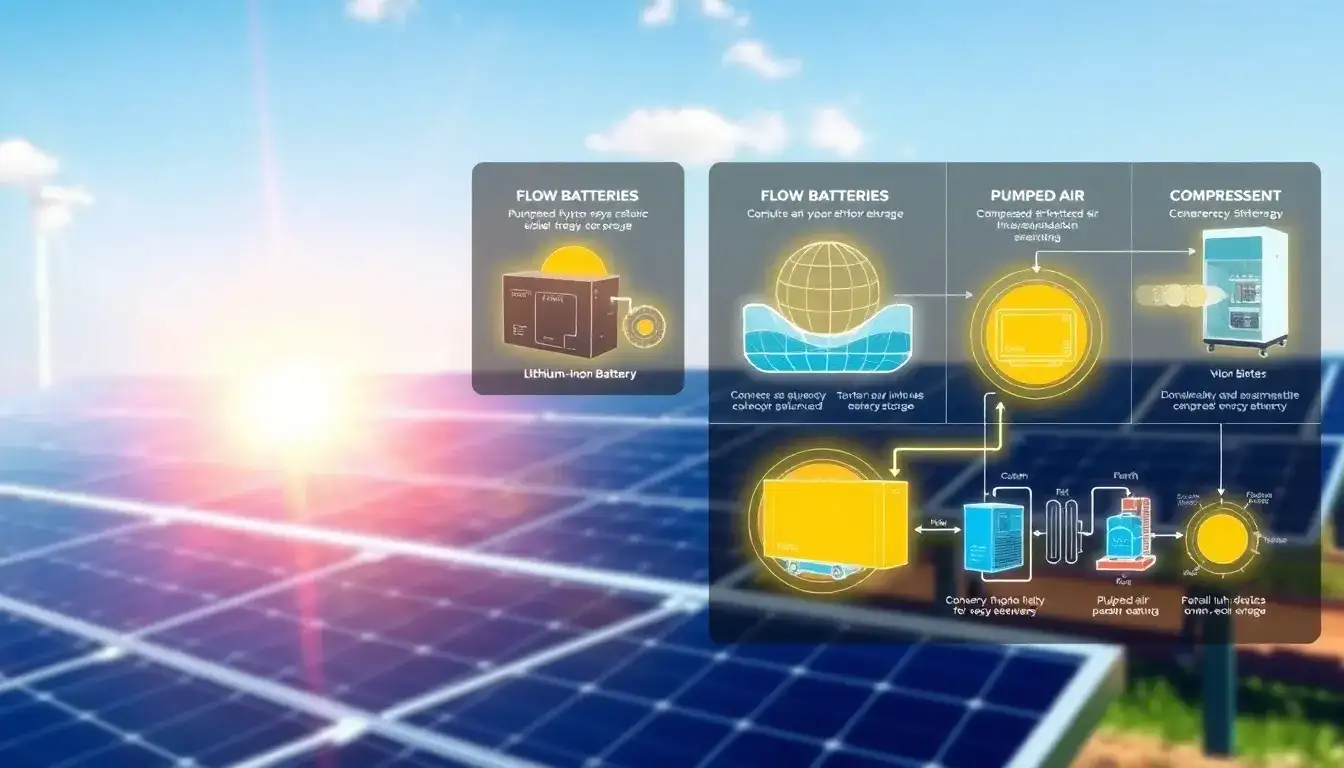 What are the most efficient energy storage solutions for solar systems