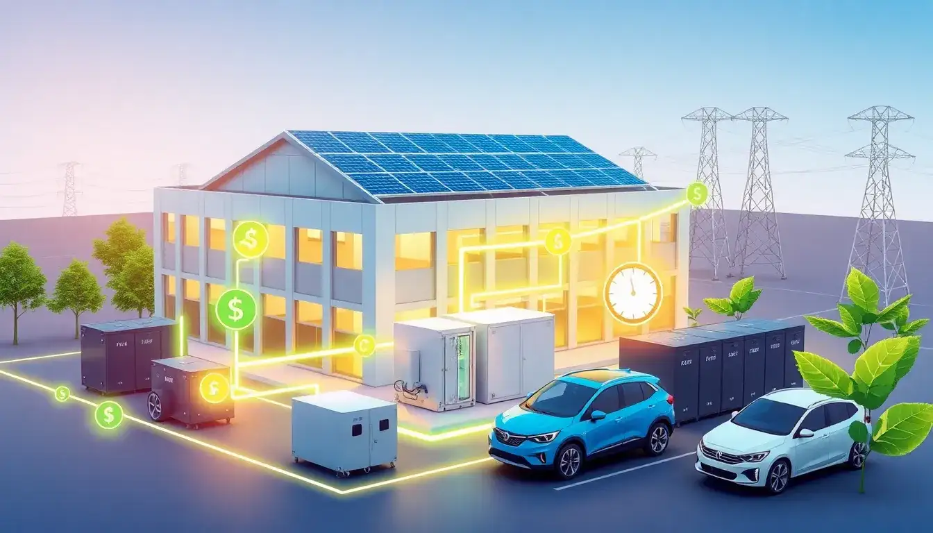 What are the main benefits of using battery energy storage systems for commercial facilities