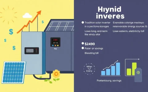 How do hybrid inverters compare to traditional solar inverters in terms of cost savings