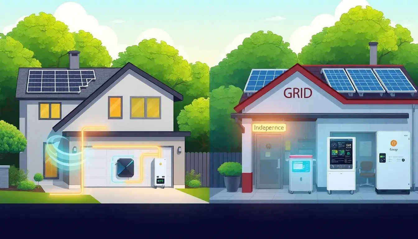 How do hybrid inverters enhance energy independence for homes and businesses