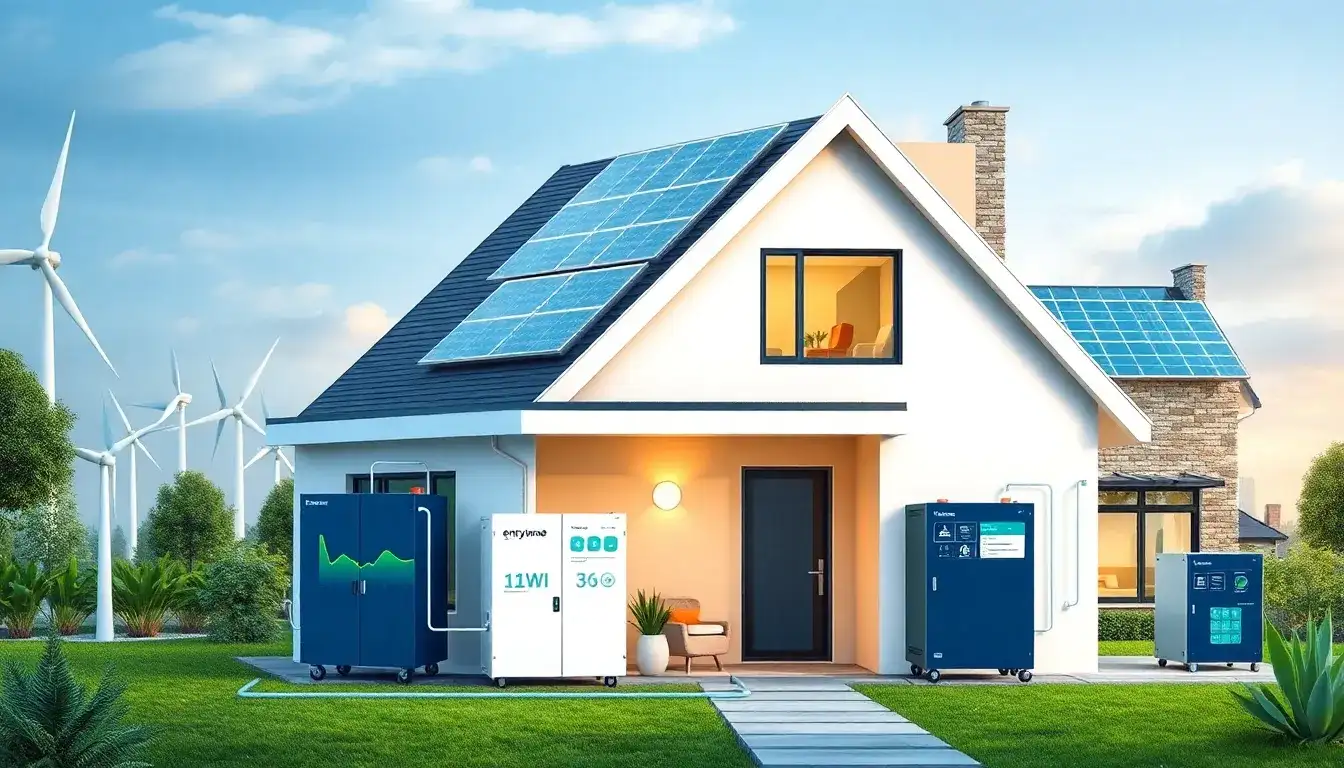 What types of energy storage technologies are most effective for residential use