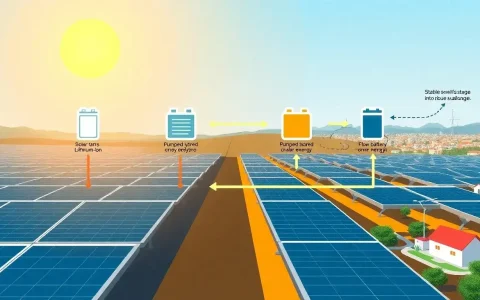 How does energy storage help mitigate the intermittency of solar energy
