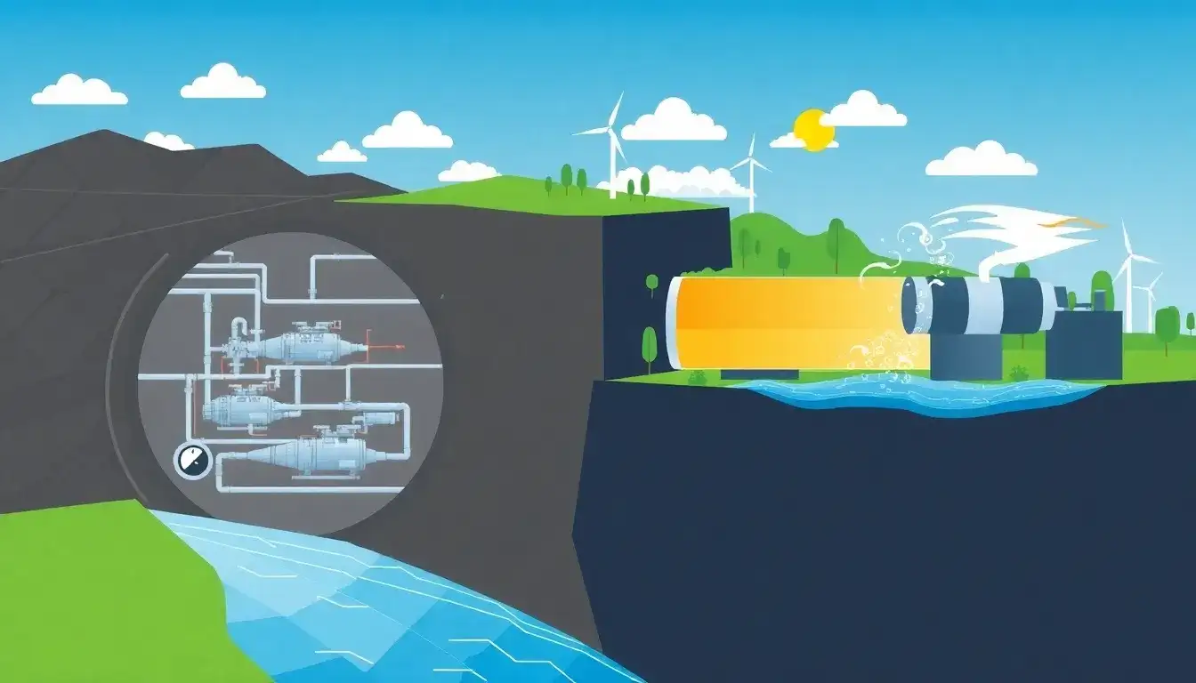 How does compressed air energy storage (CAES) work and what are its limitations