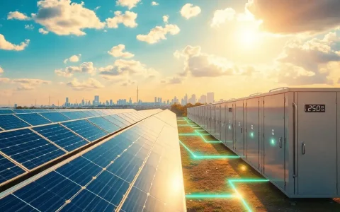 How do batteries help balance the grid during periods of high solar energy production