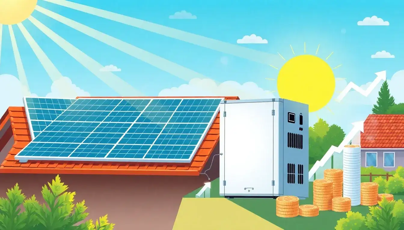 How does battery storage enhance the ROI of solar systems