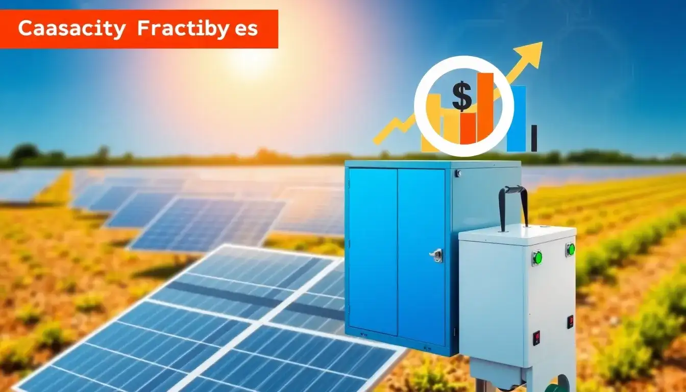 What role does the capacity factor play in the ROI of solar batteries