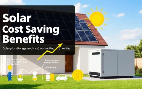 What are the main cost savings benefits of using solar-plus-storage systems