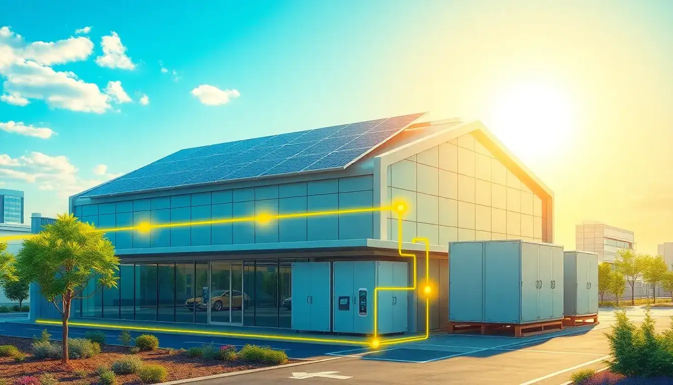 How do solar-plus-storage systems improve energy resilience for businesses