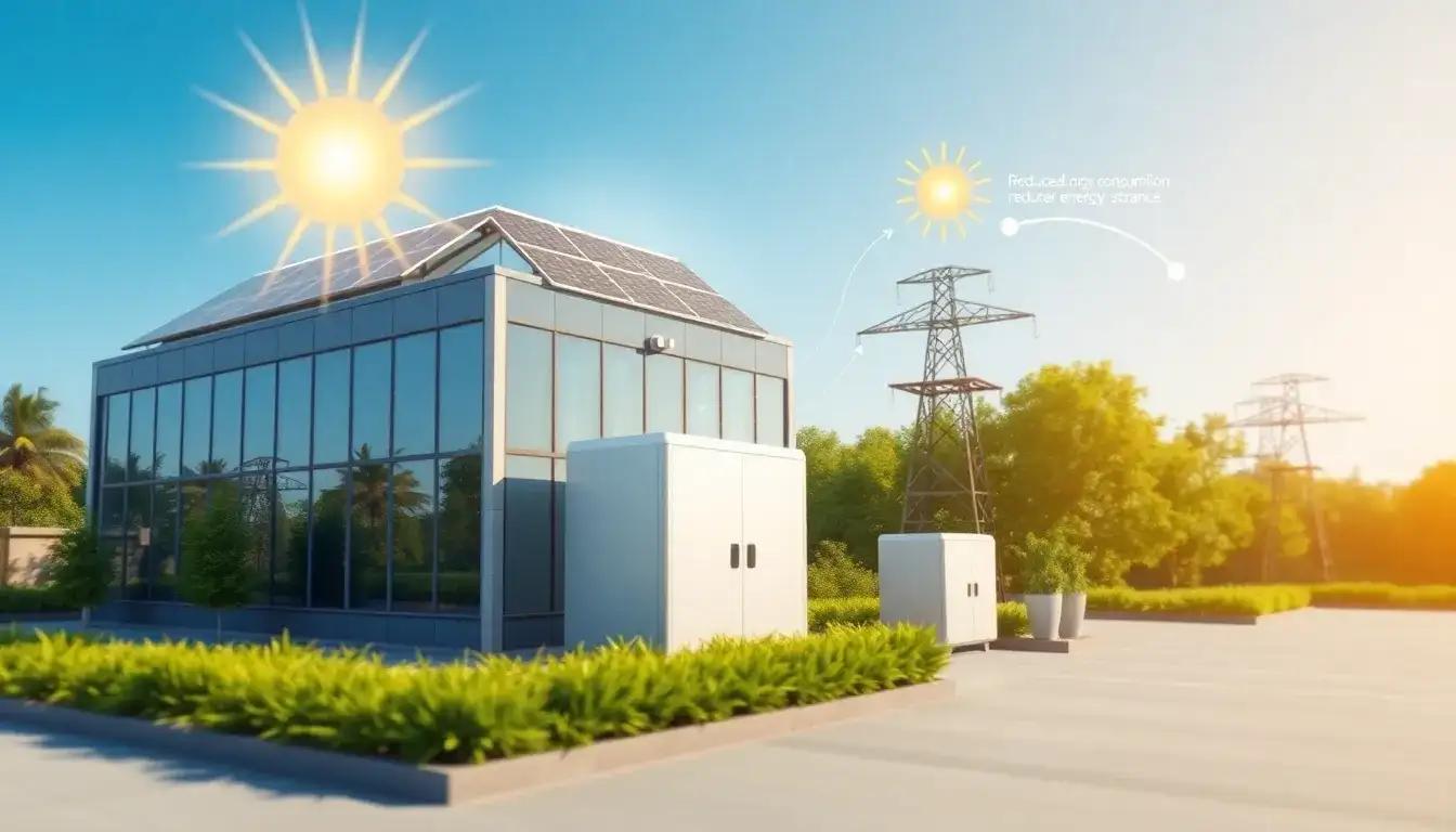 How does solar-plus-storage reduce a company