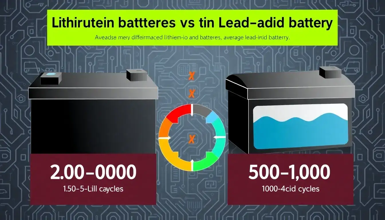 How do lithium-ion batteries compare to lead-acid batteries in terms of lifespan