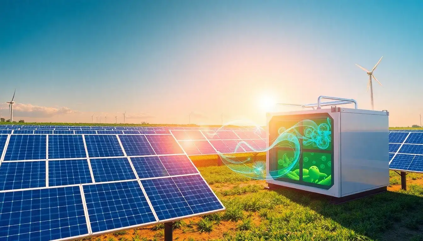 What are the main advantages of using flow batteries for solar energy storage