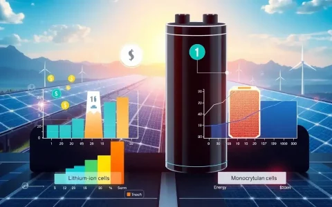 How does the cost of lithium-ion batteries compare to other types of solar batteries