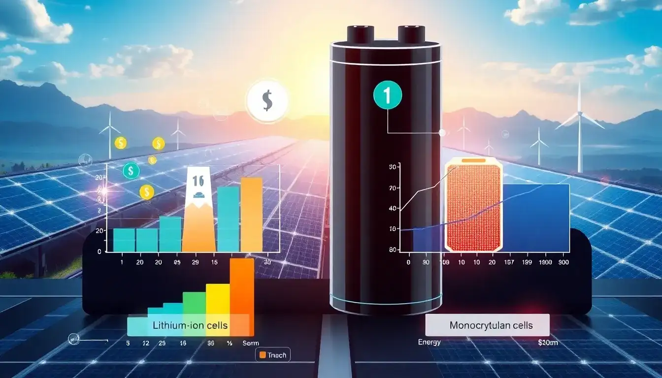 How does the cost of lithium-ion batteries compare to other types of solar batteries