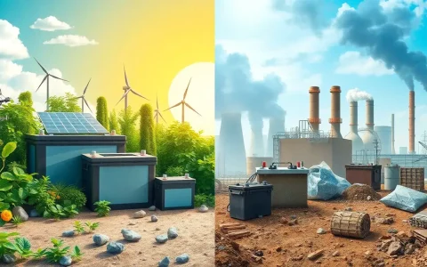 What are the environmental impacts of different types of solar batteries