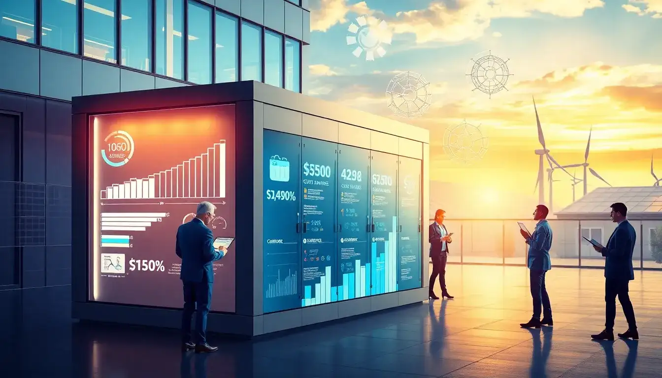 What are the potential cost savings for businesses using battery energy storage systems for peak load management