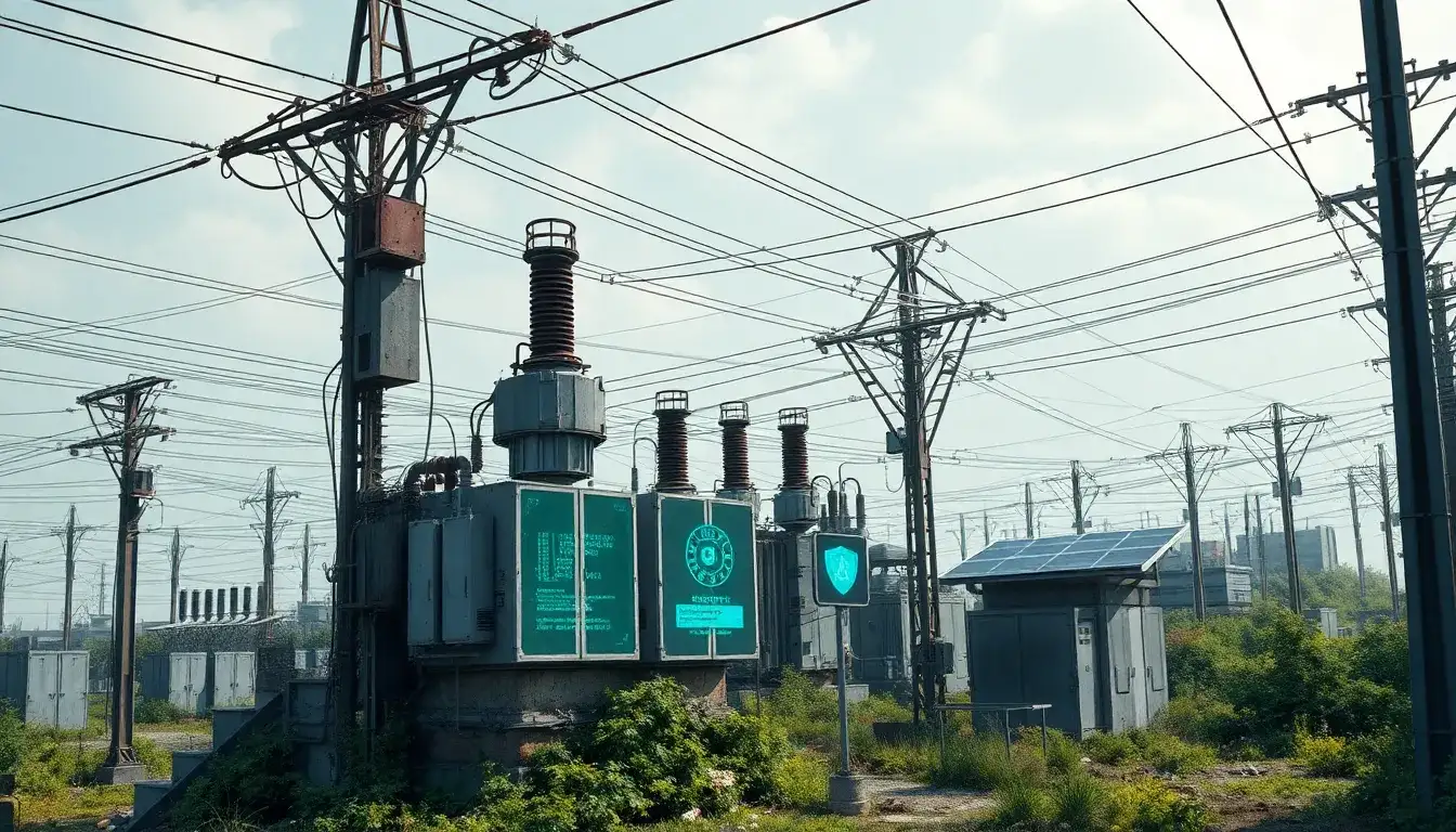 How do aging grid infrastructure and cybersecurity issues impact the integration of energy storage systems