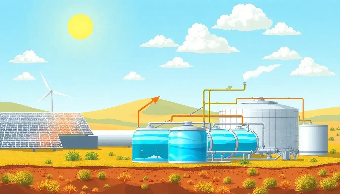 How do thermal energy storage systems work in conjunction with solar power systems