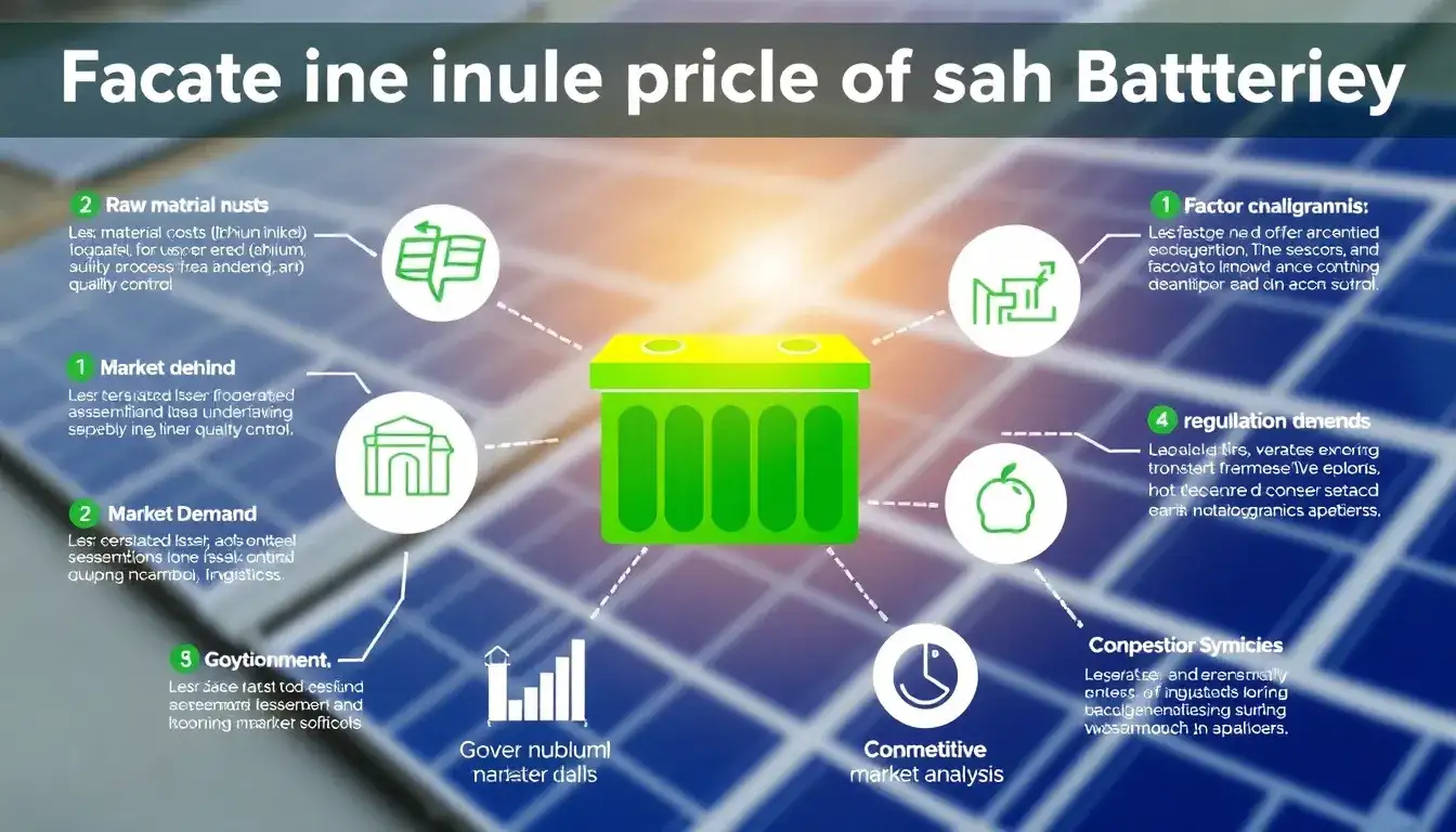 What factors influence the price of solar batteries