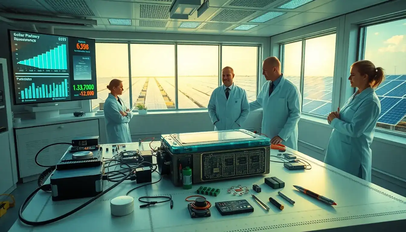 Are there any new technologies emerging that could reduce solar battery costs