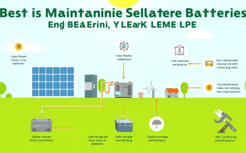 What are the best practices to maintain solar batteries and extend their lifespan