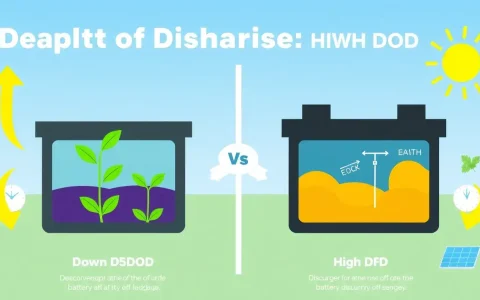 How does the depth of discharge impact the longevity of solar batteries