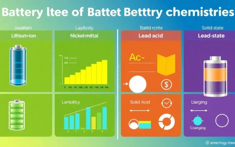 How do different battery chemistries compare in terms of longevity and efficiency