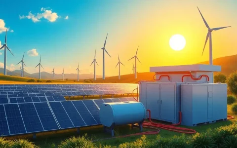 How do energy storage systems interact with renewable energy sources like solar and wind
