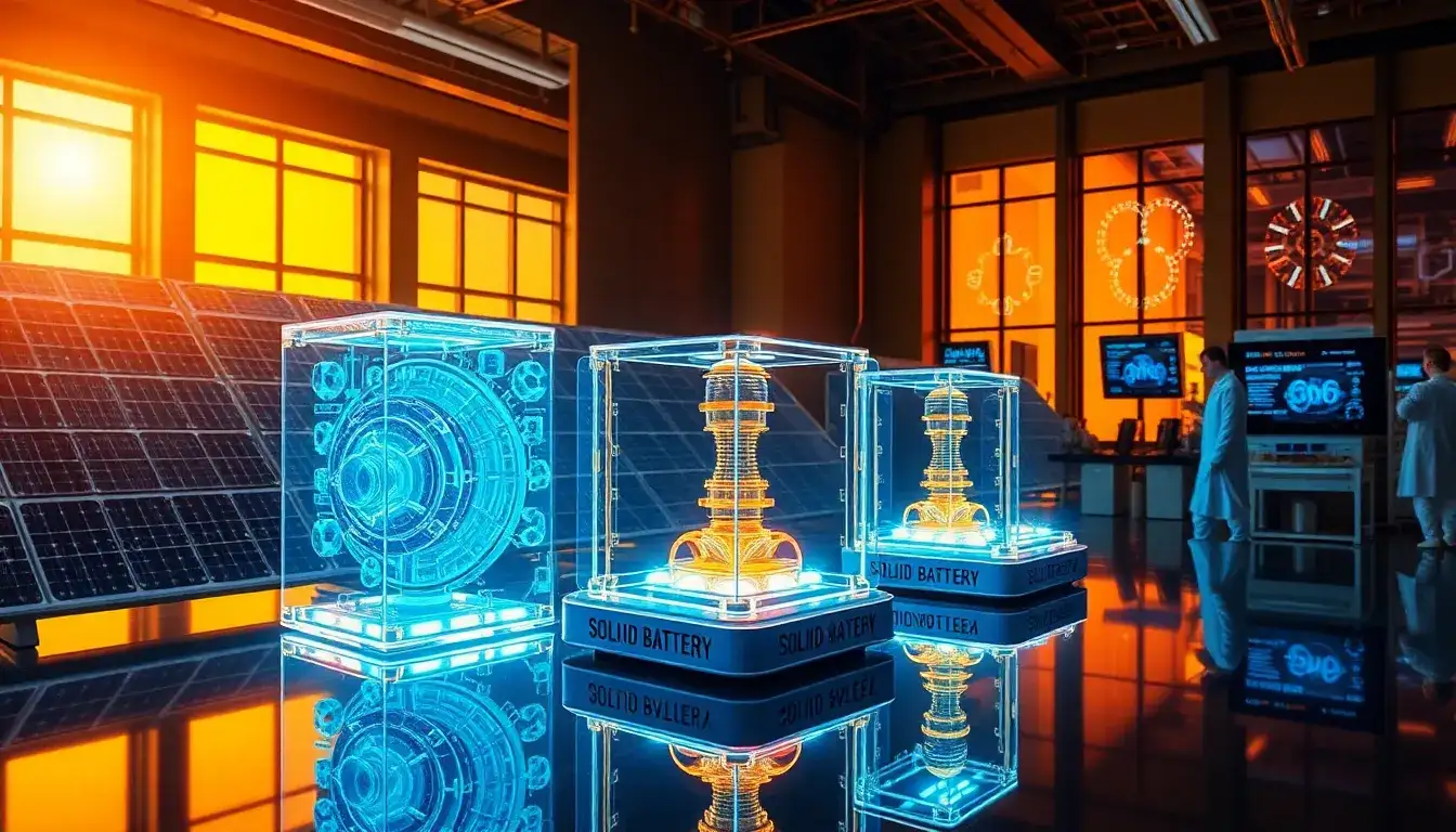 What are the latest advancements in solid-state batteries for solar energy storage