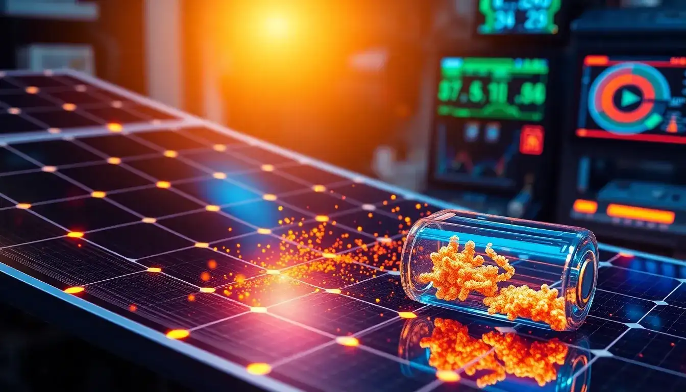 What role do nanomaterials play in enhancing solar battery performance