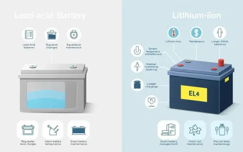 What are the differences in maintenance requirements between lead-acid and lithium-ion batteries