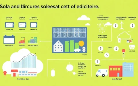 What are the main factors that influence the cost of solar batteries