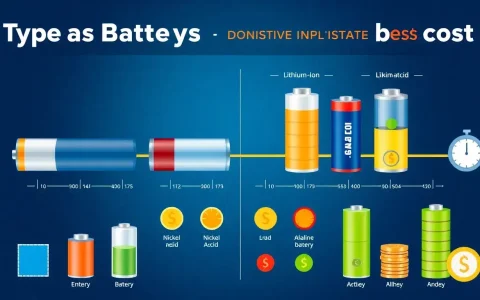 How does the lifespan of different battery types affect their overall cost