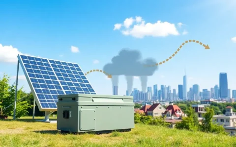 How does solar battery storage contribute to reducing carbon emissions