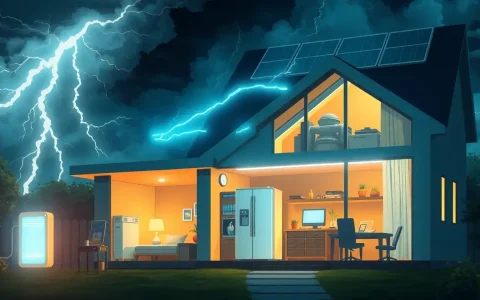 How does battery storage help during power outages